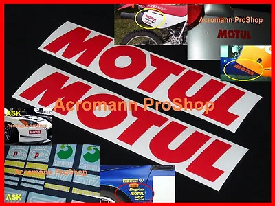 2x 8.5 21.6cm MOTUL Decal Sticker For Subaru Yamaha Rally Wrc Gtr Motorcycle Oil • $24.90