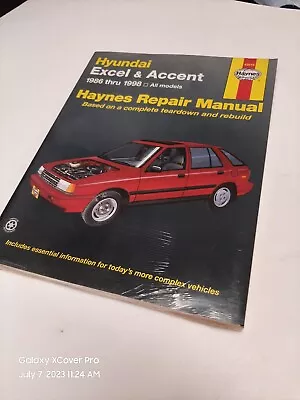 Haynes 43015 Repair Manual For Hyundai Excel & Accent 1986-1998 New Sealed • $20