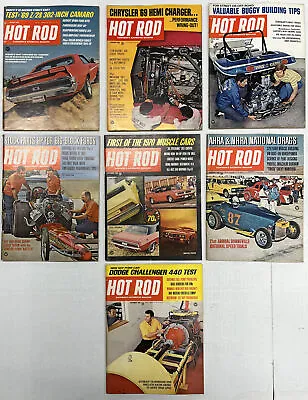 Lot (7) 1969 Hot Rod Magazine Rat Rods Bonneville Chevy Ford Vw Rare! • $37.97