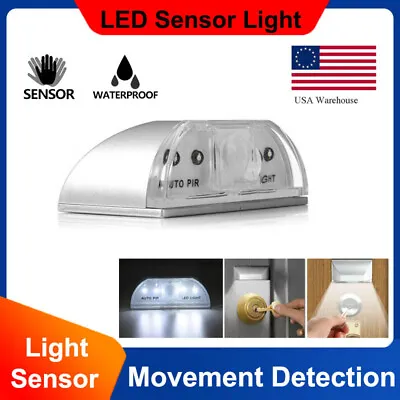 PIR Infrared IR Wireless Auto Sensor Motion Detector Keyhole 4 LED Light Lamp US • $4.64