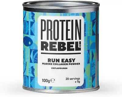 Protein Rebel - Run Easy Marine Collagen Powder For Running Joint Support - Un • £20.95