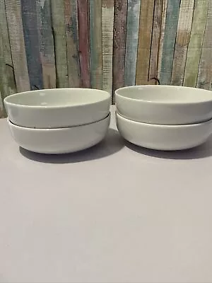 4x Jamie Oliver Queens Plain White 5.75” Cereal Soup Bowls Dishes Vgc • £29.99