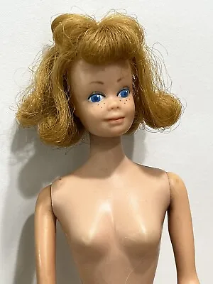 Vintage Mattel 1962 Midge Blonde Hair Freckles Straight Leg Doll • $24.99