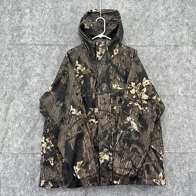 VTG Cabelas Jacket Mens XL Tall Brown Real Tree Camo Dry Plus Hunting Coat 90s • $27.97