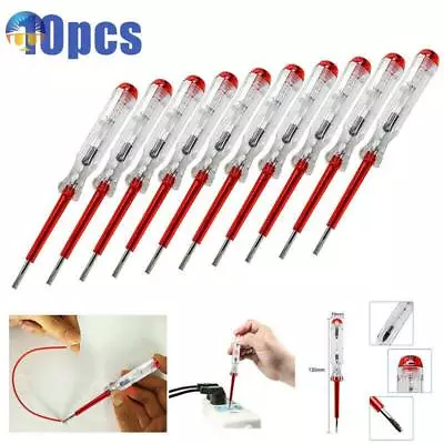 £8.05 • Buy 10pcs Mains Tester Screw Driver Voltage Pen Electrical Test Screwdriver AC Clip