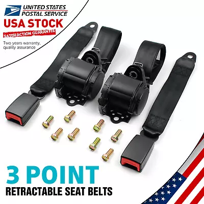 Retractable 3 Point Seat Belt Car Vehicle Adjustable For Chevrolet Express 2500 • $41.87