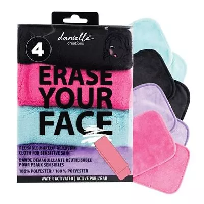 Make-up Removing Cloths 4 Count Erase Your Face By Danielle Enterprises Ente... • $14.97