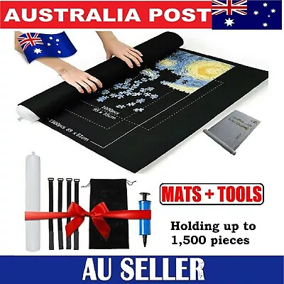 Jigsaw Storage Mat Puzzle Blanket Puzzle Mat Felt Storage For Up To 1500 Pieces • $16.99