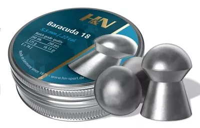 H&N Baracuda 18 .22 Accurate Air Rifle Air Gun Pellets Full Tins Or Sample Packs • £7.95