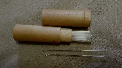 16 Civil War Era Sterile Suture Medical Needles In Glass Original Wood Case • $149.99