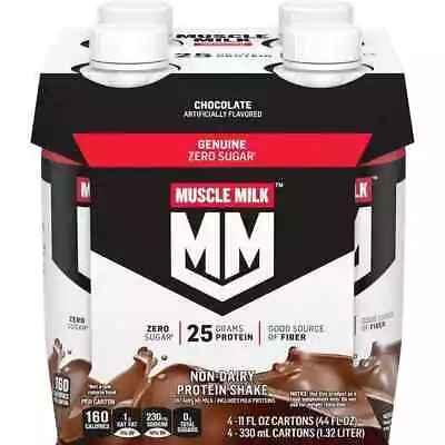 Muscle Milk Genuine Protein Shake Chocolate 11 Fl Oz Carton 4 Pack • $13.34