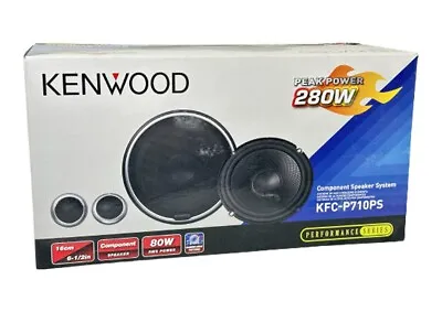 New Kenwood KFC-P710PS 6.5  2-Way Component Car Stereo Speakers & Tweeters • $119.99