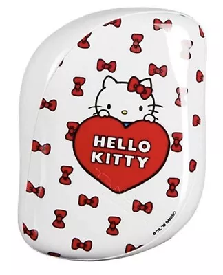 Tangle Teezer White Red Hello Kitty Detangling Compact Styler Hairbrush • £13