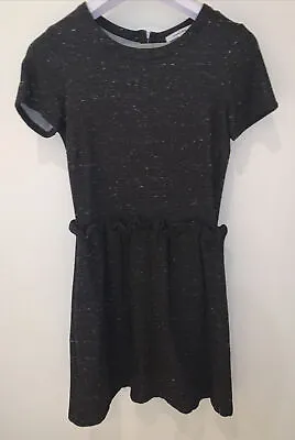 $11.16 • Buy Carven  Grey Peplum Ruffles Dress Size S / 8-10
