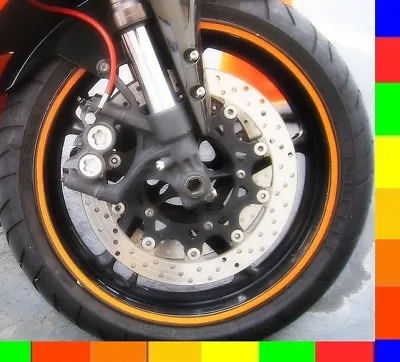 Reflective Motorcycle Rim Tape Bike Wheel Stickers Decals Vinyl Set 17 Inch 17  • $9.95