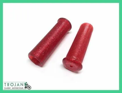 Hand Grips 7/8  Handle Bar Savanah Red Metal Flake (pair) Custom Chopper • $12.78