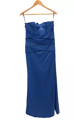 COAST Ladies UK 14 Breita Bandeau Maxi Dress Bridesmaid Blue Unused With Tags  • £3.99