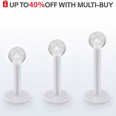 £1.79 • Buy Bioflex Labret Bars Monroe Piercing Tragus Lip Stud Nose Ear Cartilage Retainers