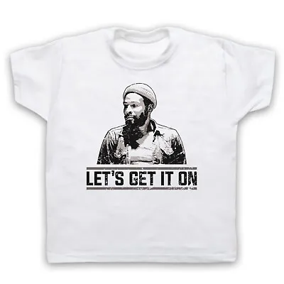 Marvin Gaye Let's Get It On Soul R&b Legend Album Song Kids Childs T-shirt • £16.99