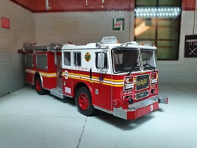 1:43 New York Fire Engine FDNY Seagrave Marauder 2 Pumper IXO Diecast Model 2003 • $46.08