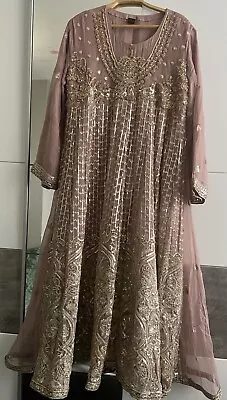 Asian Pakistani Indian Wedding/Party Wear Dress Frock Size M Ethnic / Festival • £20