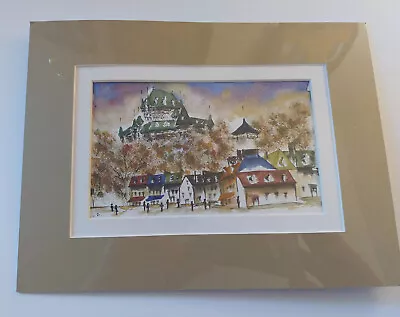 Original Watercolor Painting By Philippe Hautenauve Bol Champlain Quebec Canada • $19.99