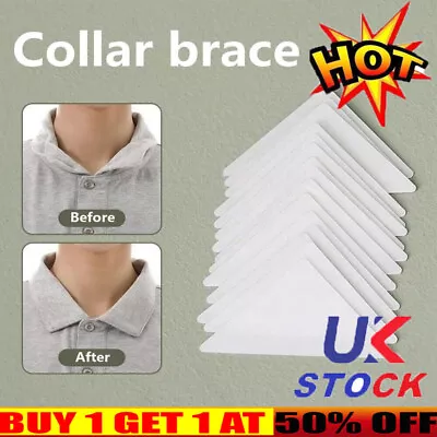 10/20/30/60PCS PVC Collar Anti-Warping Edge Shaper No Curl Collar Shirt Extender • £4.59