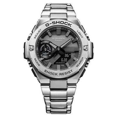 CASIO G-SHOCK G-STEEL GST-B500D-1A1 Silver Carbon Solar Men's Watch BRAND NEW • $263.26