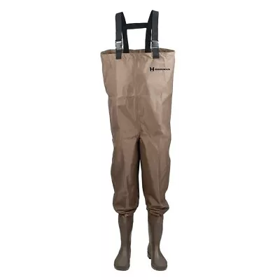 MACKCBC11 Hodgman Mackenzie Cleated Bootfoot Chest Waders - Brown Size 11 • $64.99