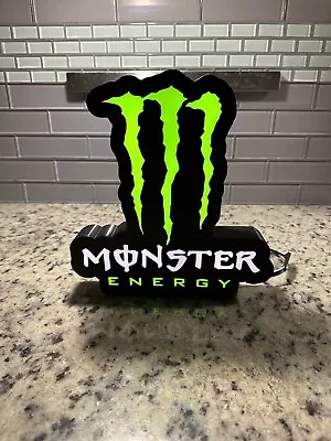 Monster Inspired Light Box Neon Like Sign Energy Drink Motocross Super Cross Bar • $45