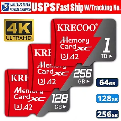 Memory Card For Micro SD Card 64GB 128GB 256GB 1TB High Speed Class 10 TF Card • $9.49