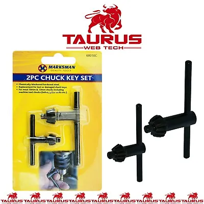 2x  CHUCK Key Set Drill Machine Lathes Pillars Tools Home Garage DIY UK FREE P&P • £2.95