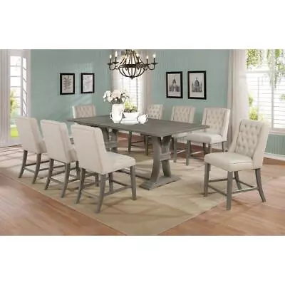 Classic 9pc Dining Set With Extendable Counter Height Dining Table • $1823.28