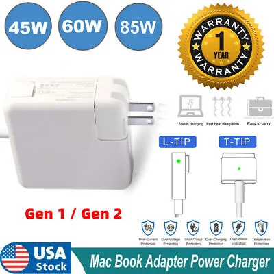 45W/60W/85W AC Adapter Charger For MacBook Pro Retina Mac Book Air Power Supply • $12.95