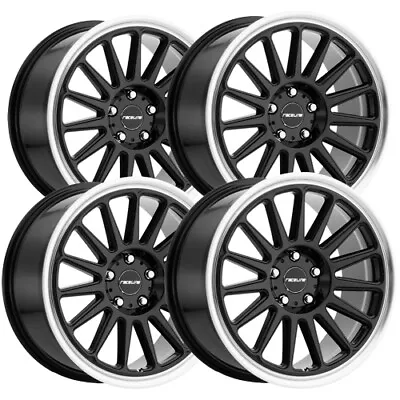 (Set Of 4) Raceline 315B Grip 18x8.5 5x108 +45mm Satin Black Wheels Rims • $599.96