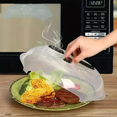 Magnetic Microwave Cover Anti Splatter Plate Guard Lid With Steam Vent Brand New • $8.25