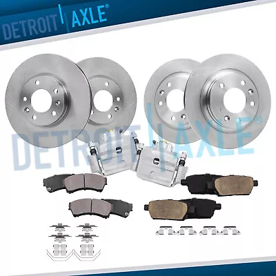 Front & Rear Rotors Brake Pads + Front Calipers For 2006-2011 Fusion Lincoln MKZ • $243.11