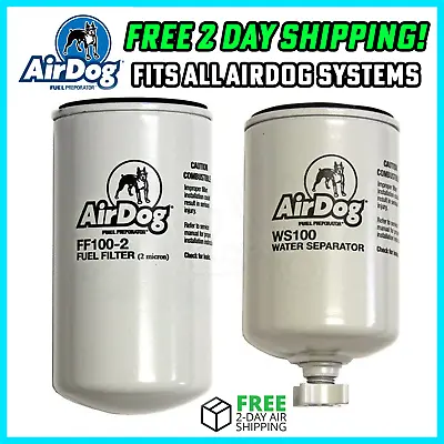 AirDog Pureflow 2 Micron Fuel Filter + Water Separator Kit FF100-2 | WS100 • $64.95