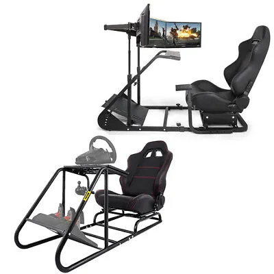 Racing Simulator Cockpit Gaming Chair With Stand Reinforced Cool Stable NEWEST • $81.99