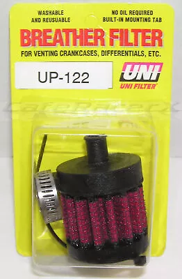 UNI UP-122 3/8  Id Push In Hose Crankcase Differential Head Vent Breather Filter • $17.79