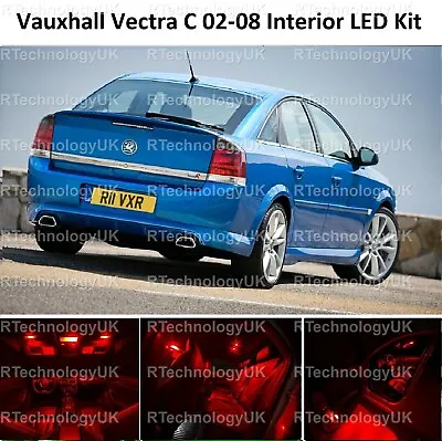 Red Premium Vauxhall Vectra C Mk2 02-08 Led Light Interior Upgrade Kit Vxr Sri • $21.12