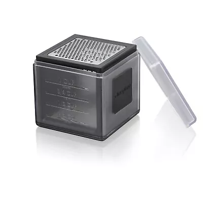 Microplane Mini 3 Sided Box Grater With Measuring Cup - Black • $22.99