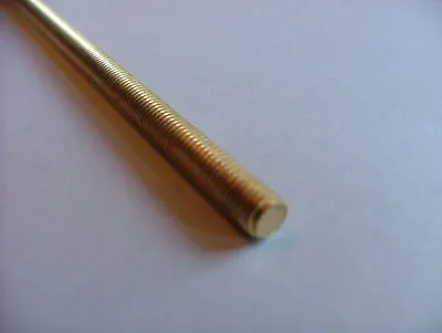 BRASS 4mm M4 THREADED BAR STUDDING ROD SHAFT ALLTHREAD 200mm MODEL MAKER • £3.50