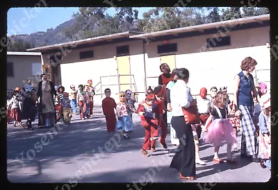 Sl82 Original Slide 1977 Halloween Kids Costumes School 677a • $9.25