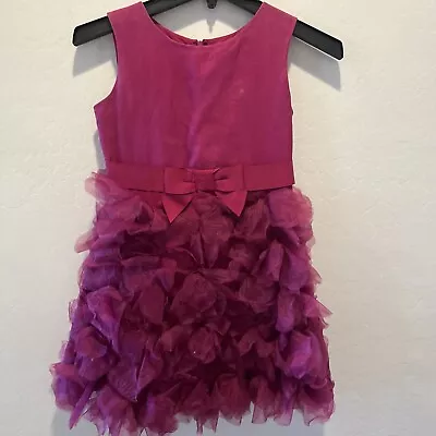 Marchesa /Neiman Marcus For Target Girls Dress Burgundy Silk Sleeveless Size M • $22
