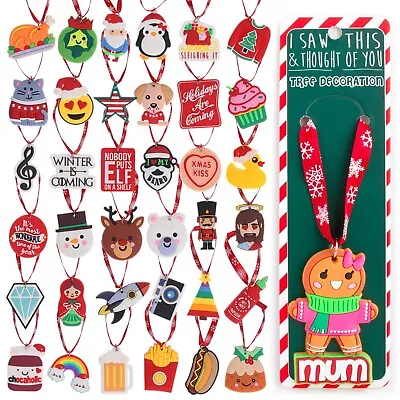 £3.99 • Buy Christmas Decorations Kids Hanging Xmas Tree Silicone Ornaments Baubles Novelty 