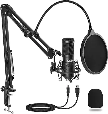$47.99 • Buy  Streaming Podcast PC Condenser Computer Mic Set Gaming Video Recording Music