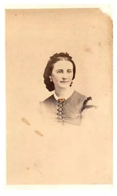 Antique 1800s CDV Photo Beautiful Young Woman Mauch Chunk PA • $15