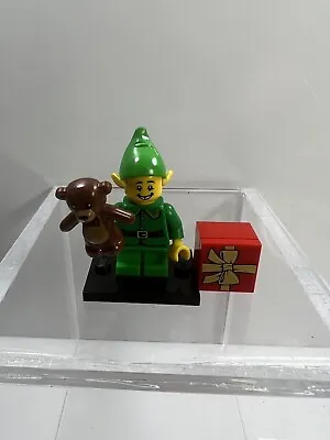 Lego Mini Figure Series 11 Holiday Elf Complete With Teddy Bear Gift • $10.95