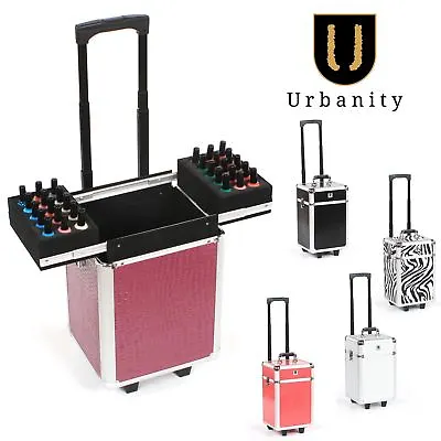 Nail Technician Trolley Case By Urbanity Beauty Makeup Trolleys Lightweight • £74.99